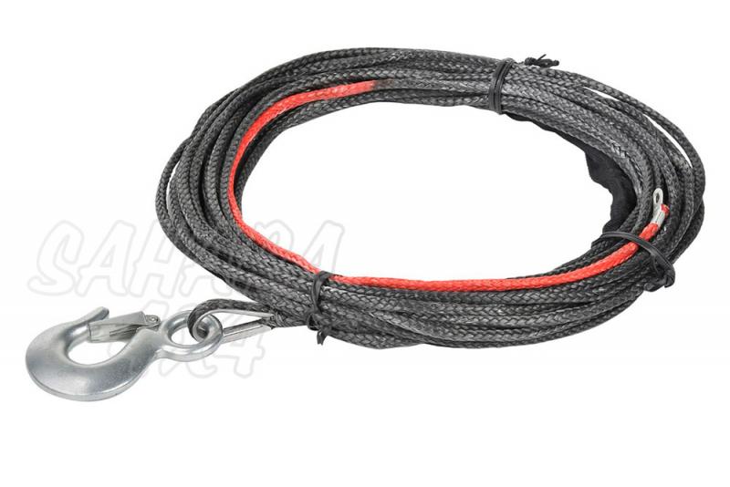 Synthetic Fiber rope , Plasma 8 mm x 30.5 m - Towing capacity 9000 kg approximately. Valid for any type of winch.