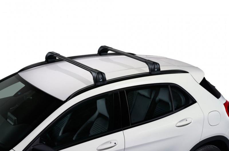 Kit de barras aluminio CRUZ Airo Fuse Dark Kia Sorento 5p (III/UM - railing integrado) (2015-->2020)
