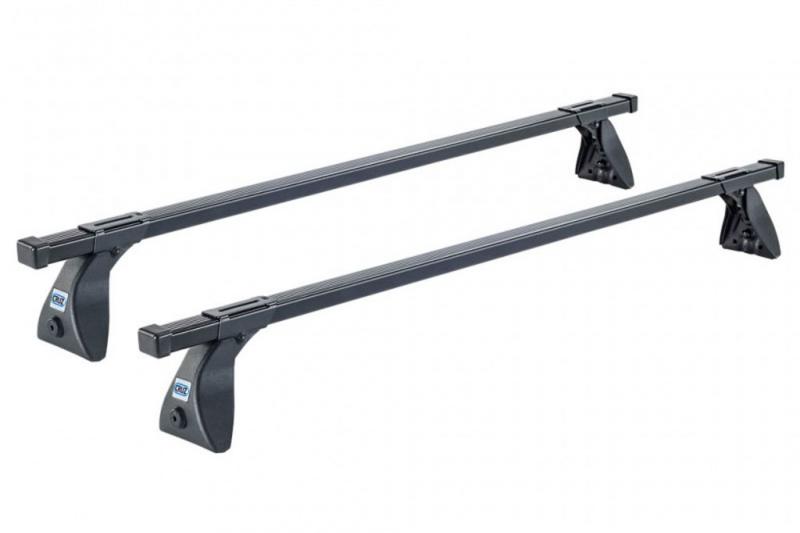 2x barras CRUZ Optima OS125 - Barras de acero galvanizado. 