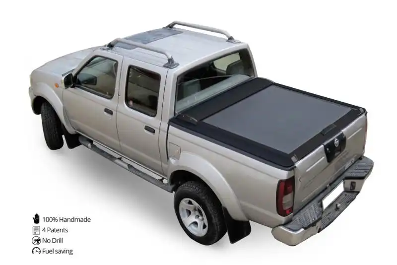 Persiana de aluminio enrollable negro mate para Nissan Navara D-22 2002-2005