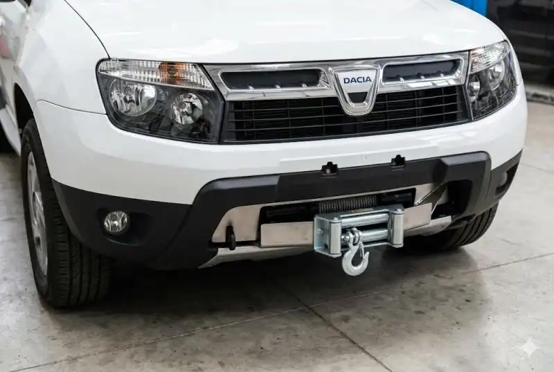 Soporte de cabrestante sobre paragolpes origen Dacia Duster