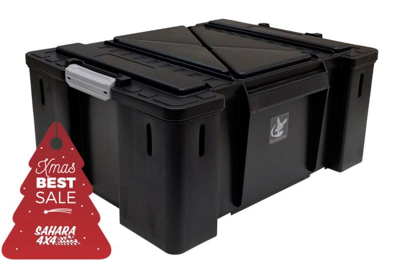 Caja de plastico Nomad Box tipo sudafricana, color negro