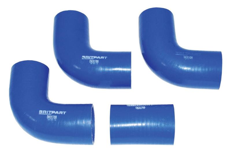 Kit de manguitos de silicona para Intercooler Defender 200 Tdi - Color Azul