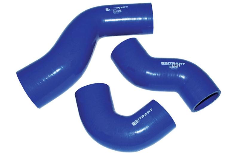 Kit de manguitos de silicona para Intercooler Defender Td5 - Color Azul