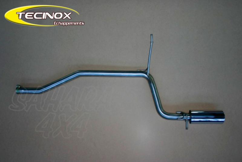 Tubo de escape trasero Tecinox Inox Dacia Duster 4x4 Fase 1 2010-2013 - Fabricados en acero inoxidable