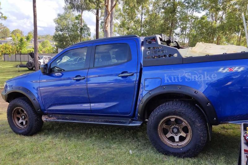  Fender Flares for Isuzu D-max 2020-ON  - 55mm wide - ASB Plastic, black color.