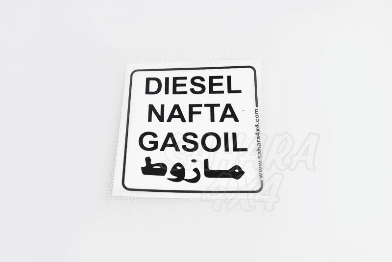 Diesel Sticker Sahara 4x4 - Sizes:  110mm X  110mm