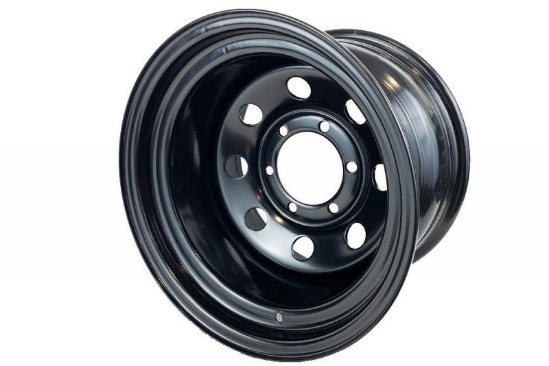 Llanta Acero Negro 7x16 6x139,7 ET 25 110 Buje - Dynamic Wheel. 7x16 6x139,7 ET 25 +6cm