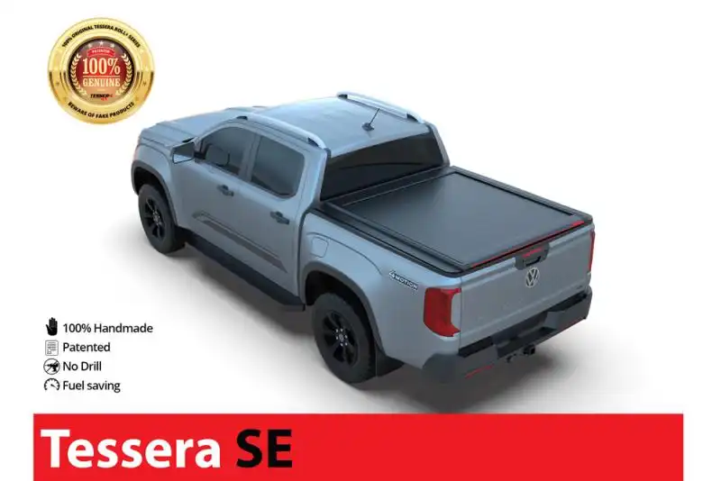 Tessera SE roll-up hood in matte black Volkswagen Amarok 2023+ 