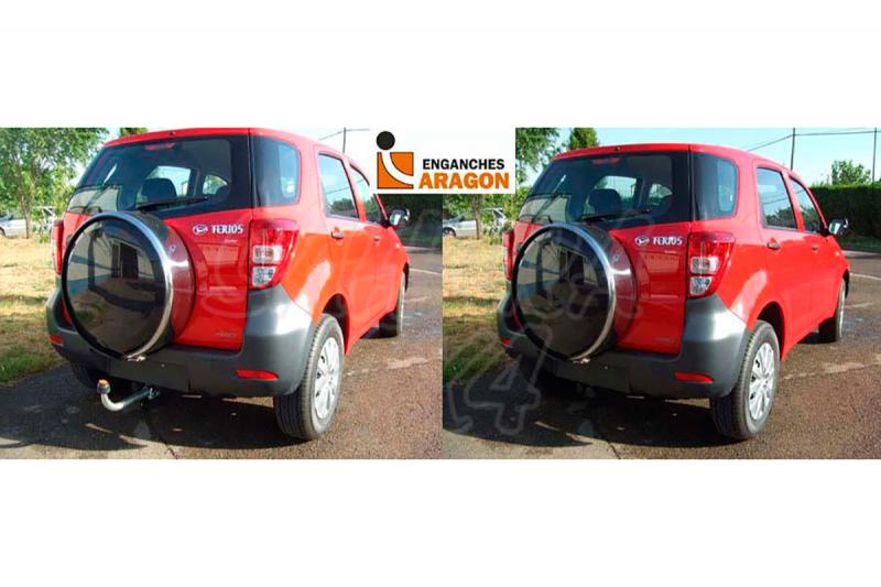 Enganche de Remolque Extraible Horizontal Daihatsu Terios 2006- - Consultar homologacion.