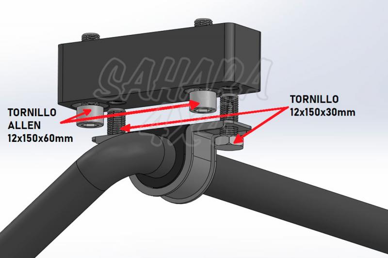 Kit de correccin para barra estabilizadora delantera para Vw Crafter 2018- y Man TGE - Pareja de soportes para recolocar barra estabilizadora.