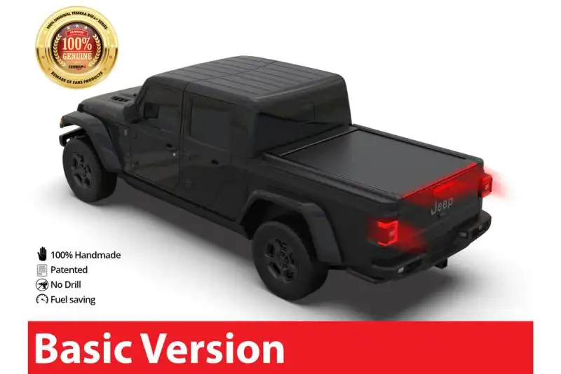 Persiana Tessera Roll+ persiana enrollable en Negro Mate Jeep Gladiator