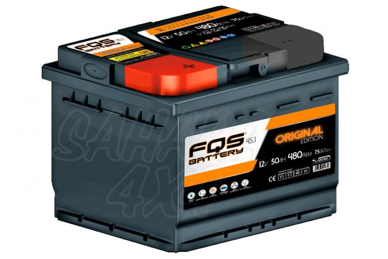 Batera FQS Original Edition FQS45.1 12v 50Ah - LARGO: 207 MM ANCHO: 175 MM ALTURA: 190 MM (Positivo Izquierda)