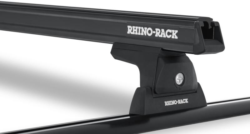 Heavy Duty RLT600 Black 2 Bar Roof Rack ISUZU D-Max Gen2, TF 2dr Ute Space Cab 12 to 20