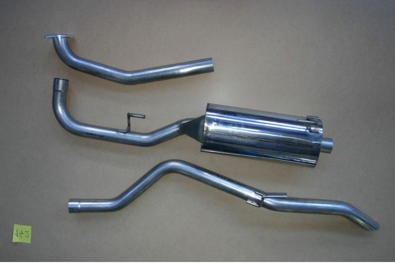 Tecinox Intermediate with silencer + rear pipe Nissan Navara D40 2.5L DCI (with particle filter) 200