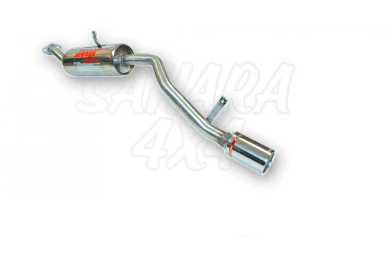 Escape trasero homologable para Suzuki SJ413/Samurai - *Homologable.