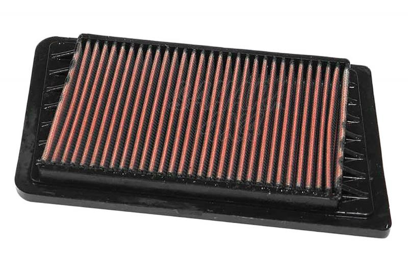 Filtro K&N Air Filter para reemplazo Jeep Cherokee/Liberty/Wrangler  2.4 Gasolina  - K&N 33-2261: Alto 2.4 cm x Largo 27.1 cm x Ancho 16.7 cm. 