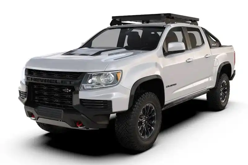 Chevrolet Colorado/GMS Canyon AT4 Crew Cab (2023)  Slimline II Roof Rack Kit - Unlock your Chevrolet Colorado/GMS Canyon AT4 Crew Cab external storage potential with the highly versatile yet rugged Slimline II Roof Rack kit. Gearing up for your next off-road trip, camping weekend, or overland journey of a lifetime is easy when you have an expansive and totally customizable load-carrying area. 