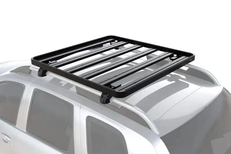 Grab-on Raised Rail Slimline II Kit - 1255mm(W) X 1156mm(L) - The Grab-on Raised Rail Slimline II Kit consists of a Slimline II Tray, Wind Deflector, and 2 pairs of Grab-On Raised Rail Feet to mount the Slimline II Tray to your vehicles roof rails. This easy-to-install system lets you carry sports or camping gear on your vehicles roof.