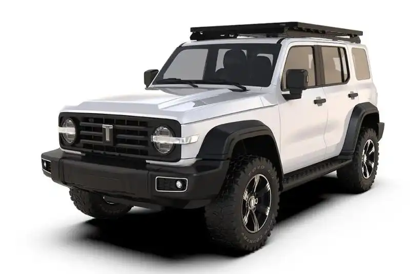 GWM Tank 300 (2023-Current)  Slimline II roof rack kit - Get your GWM Tank 300 ready to carry camping, overland or sports gear on the roof by fitting the tough, modular Slimline II Roof Rack Kit. There are over 55 awesome accessories available for this rack, including the useful under rack table.