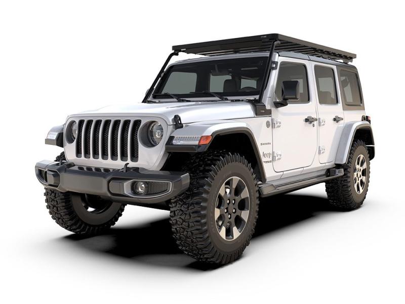 Jeep Wrangler JL 4Door (2018-Current) Extreme Slimline II Roof Rack Kit - by Front Runner - Upgrade your Jeep Wranglers cargo-carrying capacity and prepare it for any adventure with this rugged Extreme Slimline II Rack Kit. 