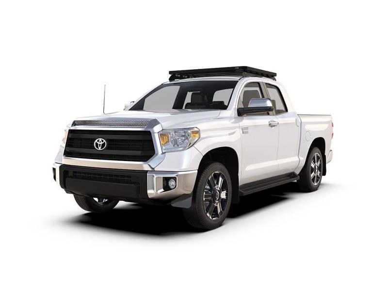 Toyota Tundra Double Cab (2007-2021) Slimline II Roof Rack Kit / Low Profile - by Front Runner - Get your Toyota Tundra Double Cab geared up for any adventure with the Slimline II Roof Rack. This versatile, off-road tough roof rack is modular and compatible with over 55 accessories which allows you to customize it to suit you and your cargo needs.