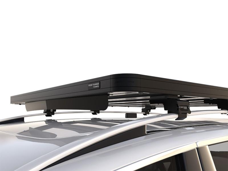 Volvo XC70 2nd Gen (2007-2016) Slimline II Roof Rail Rack Kit - by Front Runner - A roof rack is an invaluable tool for freeing up space inside your vehicle and for carrying adventure and sports equipment such as roof top tents, bikes, and surfboards. This lightweight, modular roof rack is designed specifically for the Volvo XC70 2nd Gen it features the Slimline II Tray, Wind Deflector, and three pairs of Rail Grip Feet to mount the Slimline II Tray to the roof rails of your Volvo XC70. It is compatible with over 55 accessories so you can customize it to suit your lifestyle and adventures.