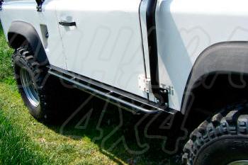 Defender 90 Rock slider square 80x50 + tubular Side steps 