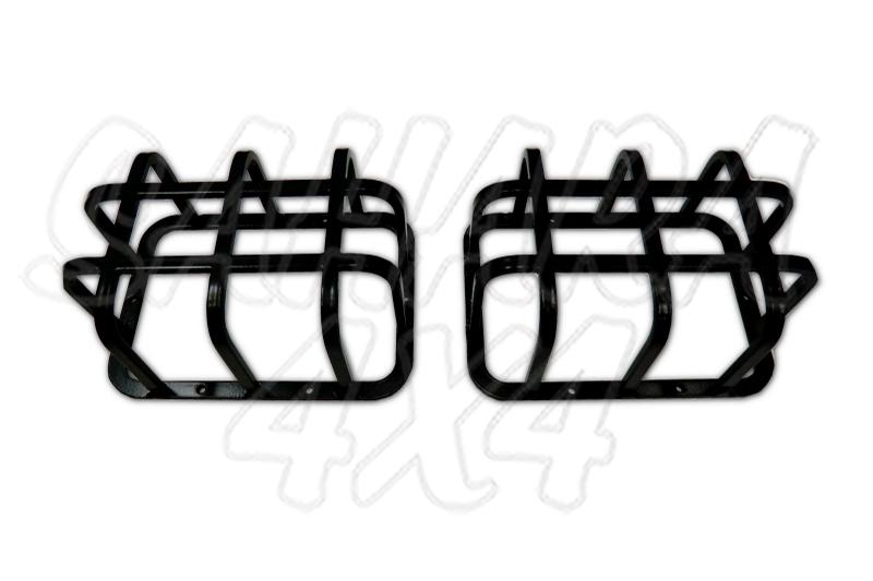 Front Kit 2 pieces , rectangular lamp guard (rear fog lamp & reverse lamp) - Made of Steel