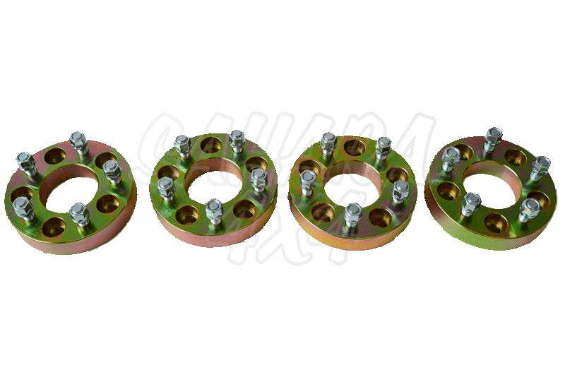 Kit 4 Steel Wheel Spacers for Land Rover Discovery II TD5