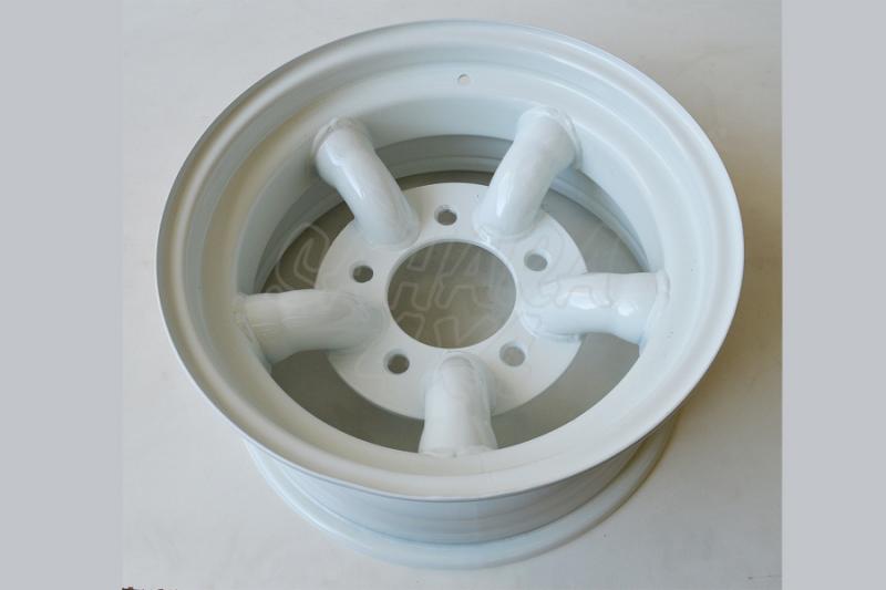 Steel White Wheel Trial Xtreme Type Land Rover Defender - Size available: 7x16 5x165,1 ET-25 +11.5cm