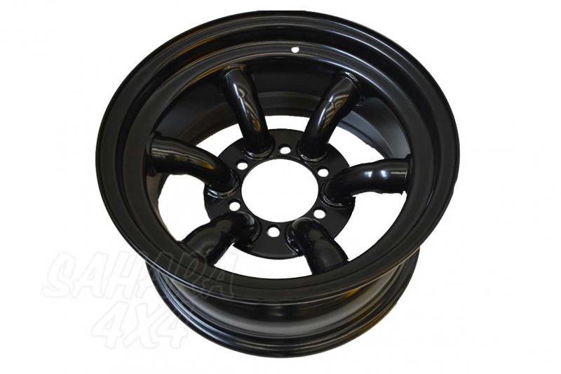 Llanta Acero Negro Tipo Xtreme Trial 8x16 ET-35  6x139.7 , Toyota , Nissan , Mitsubishi