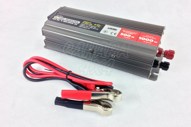 Transformador de 12v a 220v (500w continuo/1000w pico)