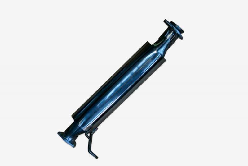 Tecinox Sport intermediate silencer for Land Rover Defender 90 TD4 and TD5 from 1999 and later. 