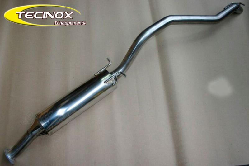 Tubo de escape intermedio con silencioso+ trasero Tecinox Inox Ford Ranger 2L2 et 3L2 2011-2015