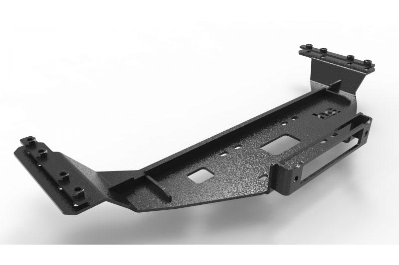 Mercedes Sprinter 4X4 W 906 NCV3 2014-2018 hidden winch mount plate - This plate allows to mount the winch solidly under the factoy bumper.It does not cover the radiator air intake in the bumper !