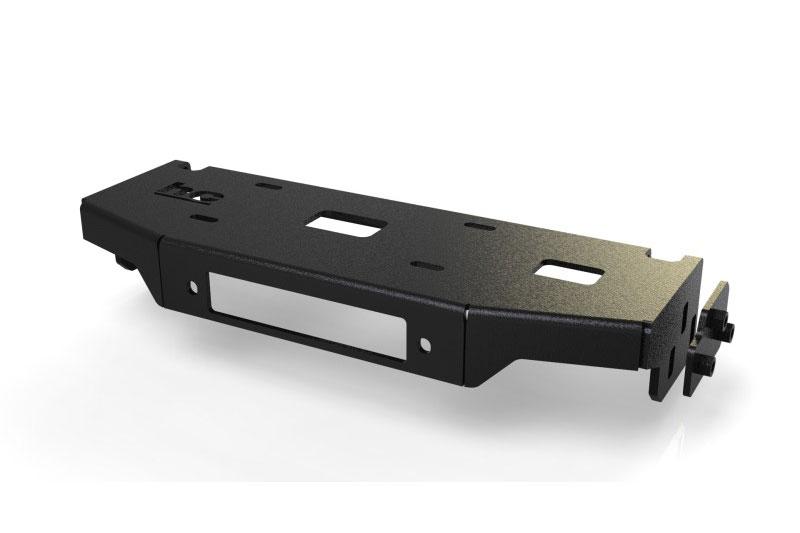 Nissan Patrol Y60 GQ 1989-1997  winch mounting plate  - Allows you to mount winches up to 12500lbs under the factory bumper.On this model of winch plate, the winch is suspended underneath rather than standing on top of it.