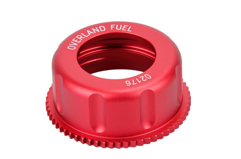 Overland Fuel CNC Aluminum Cap -Red - Overland Fuel Classic Replacement Spout