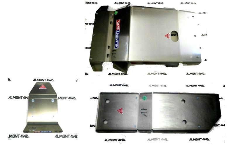 Pack Protectores Almont 4WD   FJ Cruiser; Frontal+Cambio+Deposito+Diferencial trasero