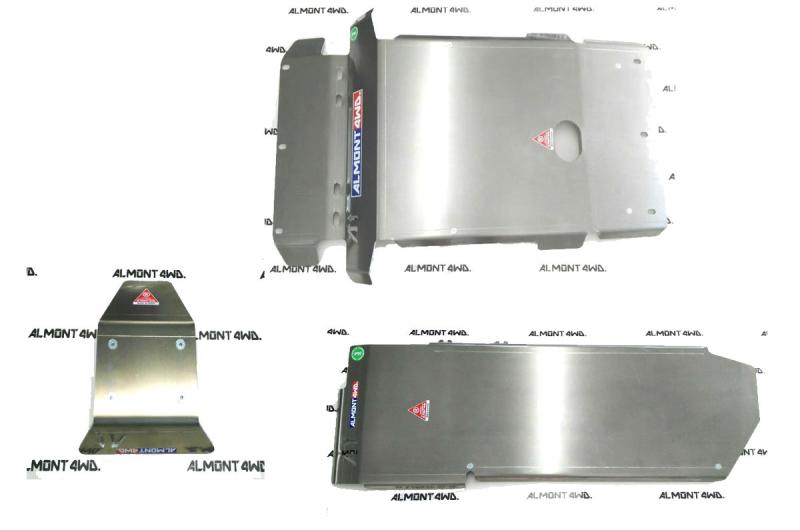 Pack Protectores Almont 4WD  Land Cruiser 150 ; Frontal+Deposito+Diferencial trasero