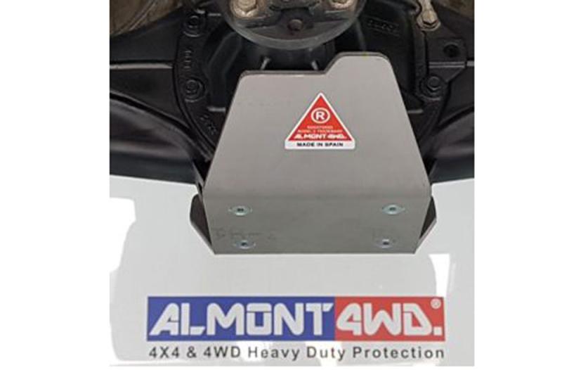 Protector diferencial trasero 8mm Almont para Ford Ranger Raptor V6 2023 - Duraluminio H111 8 mm
