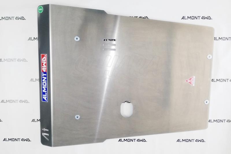 Protector Frontal ALMONT 4WD para paragolpes original Nissan X-Trail T32 - Duraluminio H111 6 mm 