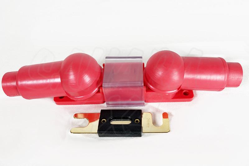 PORTAFUSIBLES Rojo + fusible ANL 300Amp - Recomendable para la instalacion  de cabrestantes