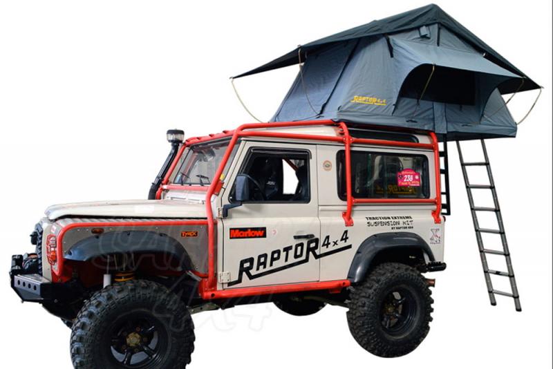 SOFT ROOF TOP TENT RAPTOR 4X4 1.40 mts - Open size: 1.4m W x 2.4m L x 1.3m H