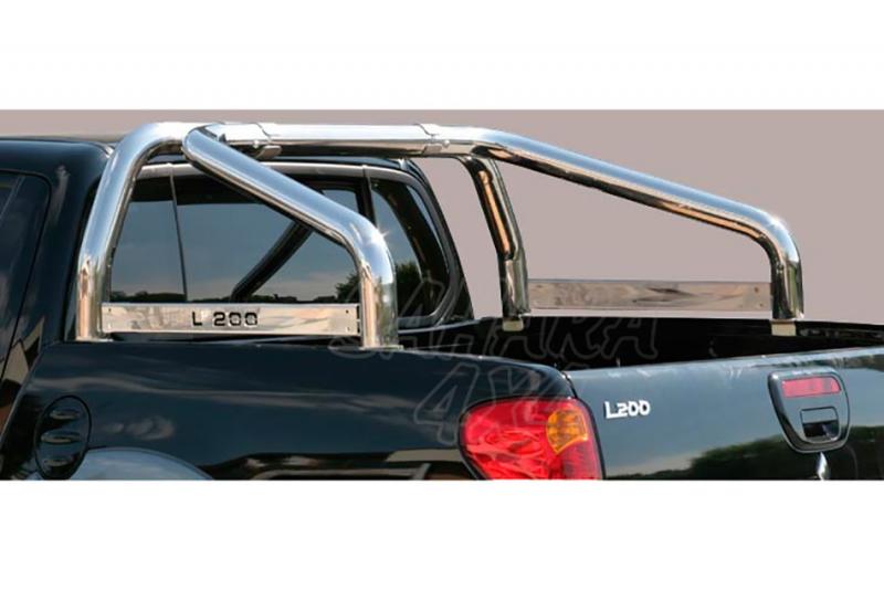 Roll Bar stainless steel 76mm for Mitsubishi L-200 Triton 2006-2009 - With bar. For Double cab (It is not the image)