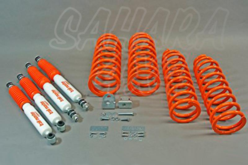 Kit Trail Master Completo +75mm para Toyota Land Cruiser HDJ 105  - Kit Completo con amortiguadores.
