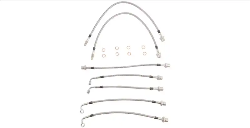 Latiguillos metálicos +7cm para Toyota Land Cruiser 80/105