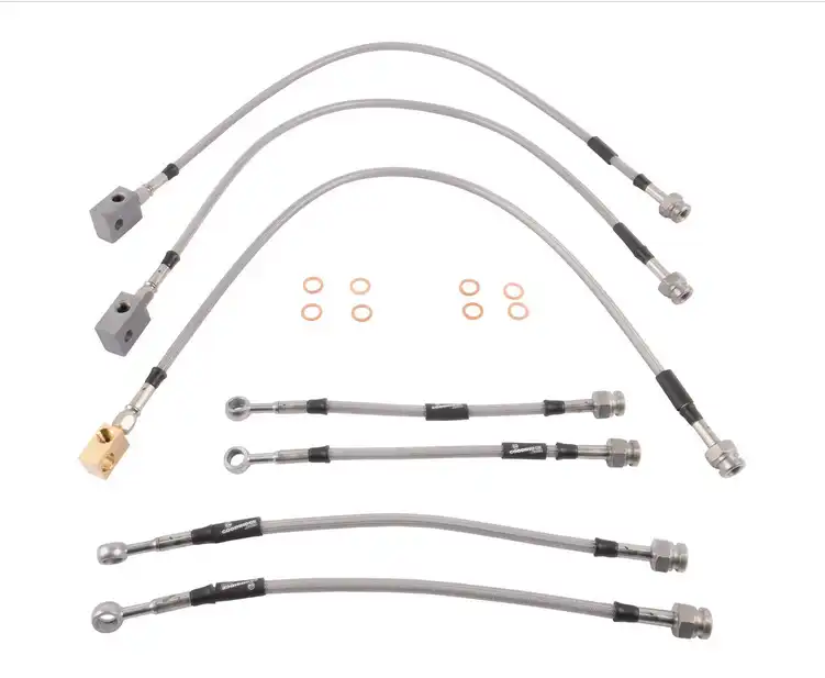 Latiguillos metálicos +20cm para Nissan Patrol GR Y61 1997-