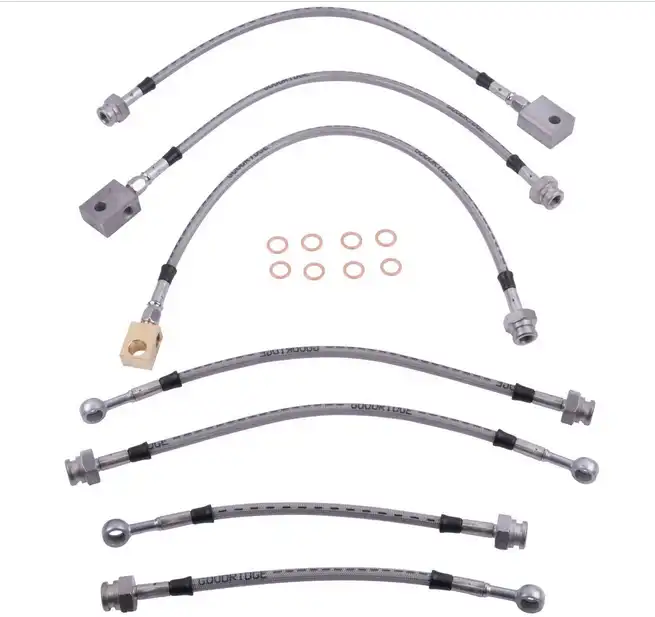 Latiguillos metálicos +0cm para Nissan Patrol GR Y61 1997-