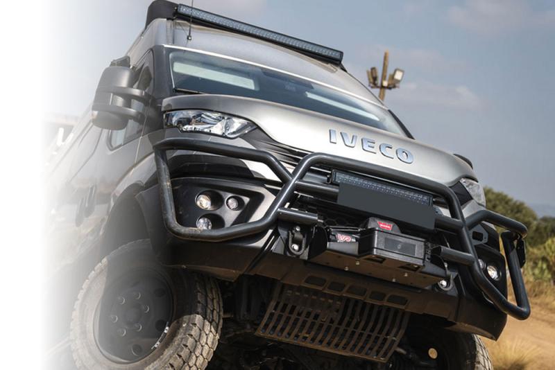 Hidden winch mounting plate - Iveco 4x4 - 